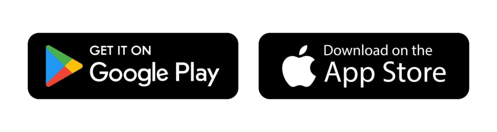 get it on google play download on the app store logo banner illustration free vector